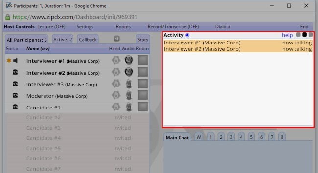 Activity Display Conference Dashboard 203: The Activity Display - ZipDX