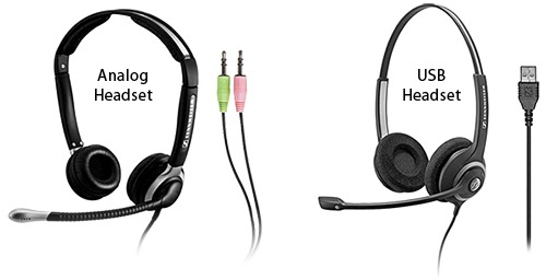 Analog headsets vs USB headsets